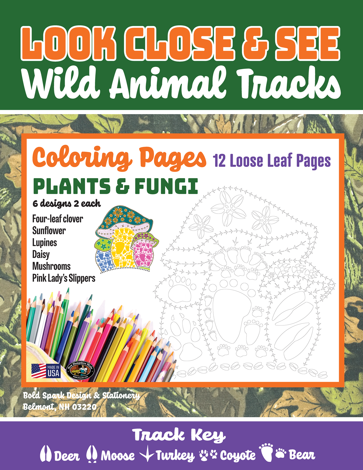 Plants & Fungi Coloring Pages